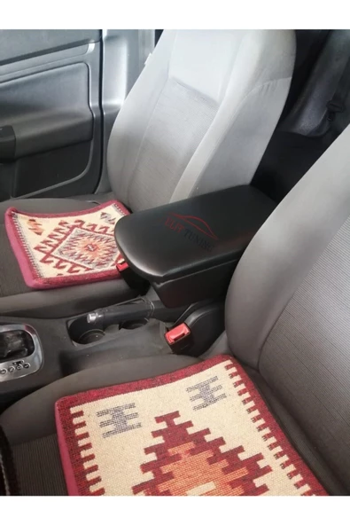 Vw Golf 5 Deri Kol Dayama Kolçak Siyah Özel Üretim Mdf - 3