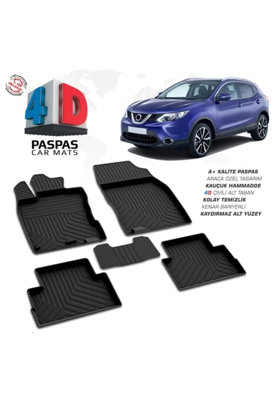 Kadjar 4d Havuzlu Paspas Omsa 2015 2016 2017 2018 2019 2020 - 2