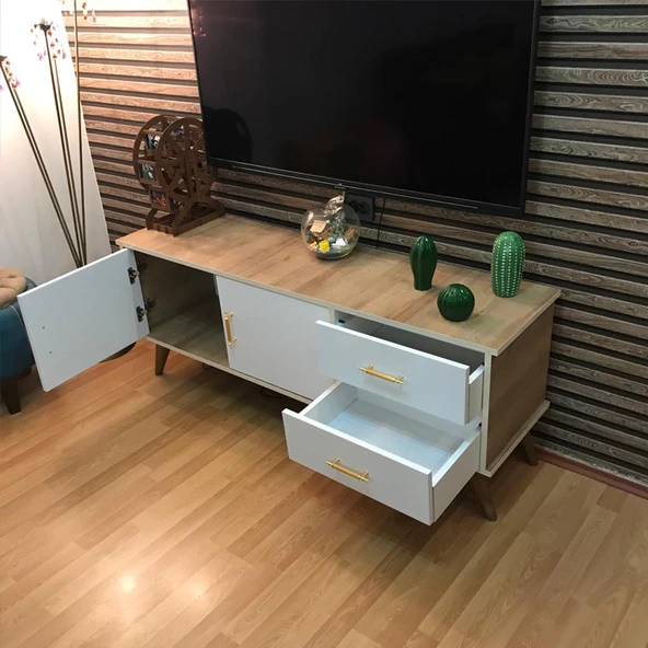 MODİLAYN Claros Tv Sehpası 150 X 40 x 60 cm Tv Ünitesi - 3