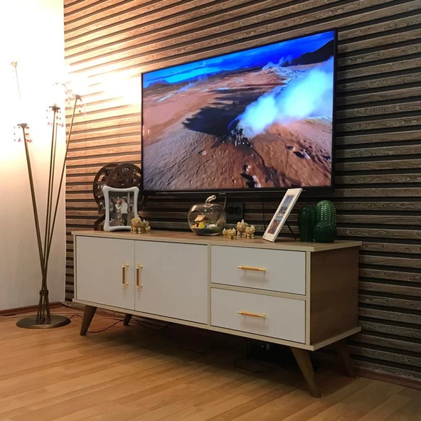 MODİLAYN Claros Tv Sehpası 150 X 40 x 60 cm Tv Ünitesi - 2