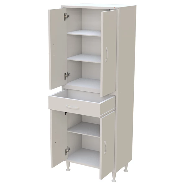 Modilayn EMİR ERA 55 x 173 x 32,5 cm Kapaklı Ve Çekmeceli Çok Amaçlı Banyo & Mutfak Dolabı - 5