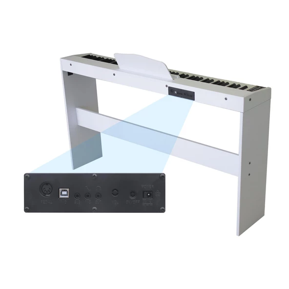Jwin SDP-88 Tuş Hassasiyetli 88 Tuşlu Dijital Piyano - Beyaz - 5