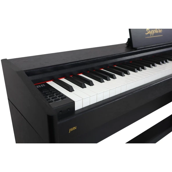 Jwin Sapphire SDP-100 Tuş Hassasiyetli 88 Tuşlu Dijital Piyano - Siyah - 5