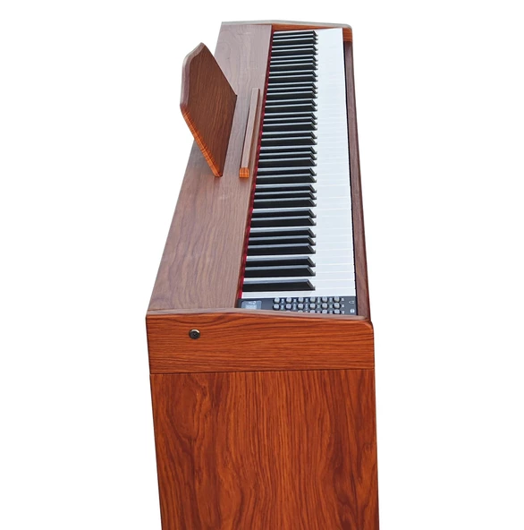 Jwin SDP-88 Tuş Hassasiyetli 88 Tuşlu Dijital Piyano - Kahverengi - 3
