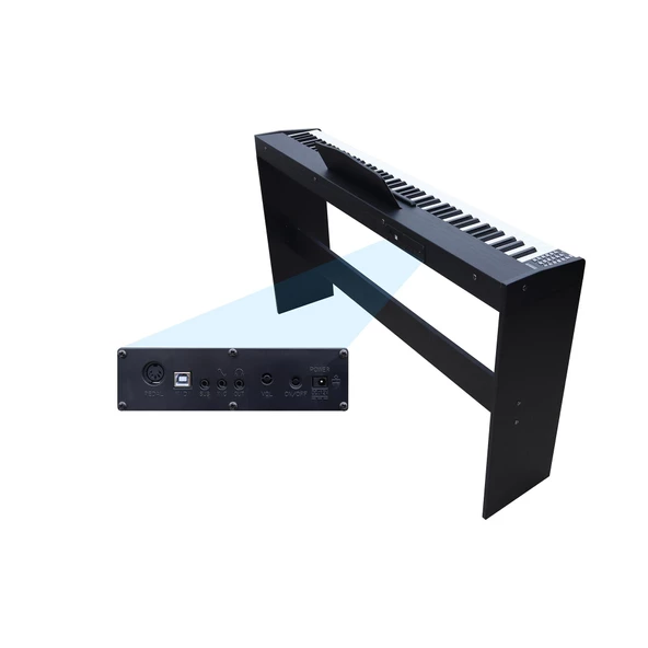 Jwin SDP-88 Tuş Hassasiyetli 88 Tuşlu Dijital Piyano - Siyah - 5