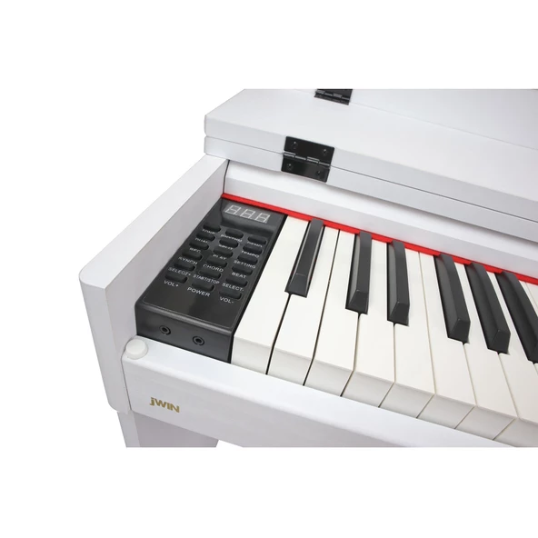 Jwin Sapphire SDP-130 Tuş Hassasiyetli 88 Tuşlu Dijital Piyano - Beyaz - 4