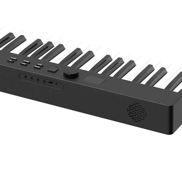 Jwin JDP-8830 Tuş Hassasiyetli Katlanabilir Bluetooth + Şarjlı Piyano - Siyah - 5