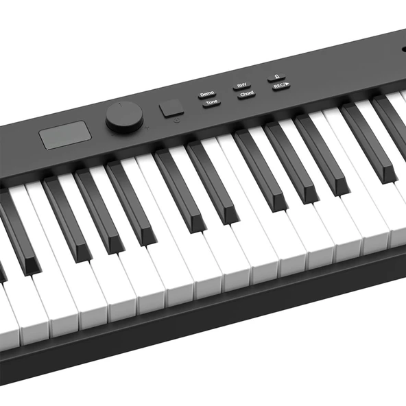 Jwin JDP-8830 Tuş Hassasiyetli Katlanabilir Bluetooth + Şarjlı Piyano - Siyah - 4