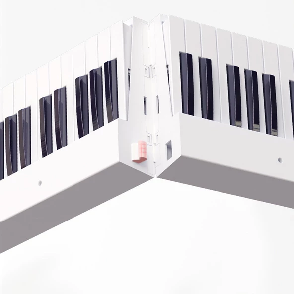 Jwin JDP-8830 Tuş Hassasiyetli Katlanabilir Bluetooth + Şarjlı Piyano - Beyaz - 4