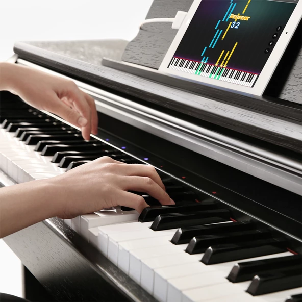 The ONE SP-PLAY Akıllı 88 Tuş Graded Hammer Action Ağırlıklı Dijital Piyano - Siyah - 3