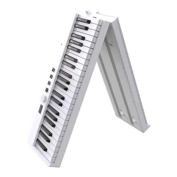 Jwin JDP-8830 Tuş Hassasiyetli Katlanabilir Bluetooth + Şarjlı Piyano - Beyaz - 2