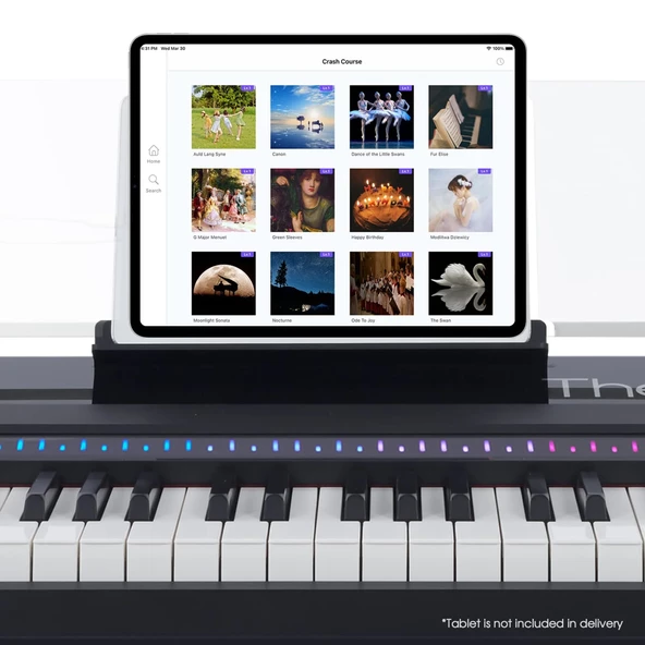 The ONE SP-TON Akıllı 88 Tuş Graded Hammer Action Ağırlıklı Taşınabilir Dijital Piyano - Siyah - 3