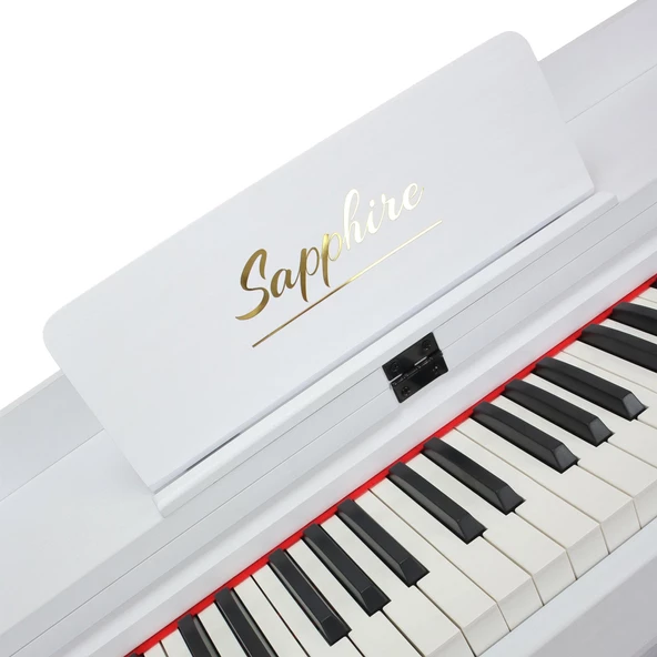 Jwin Sapphire SDP-130 Tuş Hassasiyetli 88 Tuşlu Dijital Piyano - Beyaz - 5