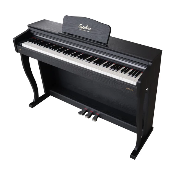 Jwin Sapphire SDP-215 Çekiç Aksiyonlu 88 Tuşlu Dijital Piyano - Siyah - 3