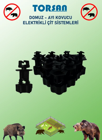 TORSAN 220V ADAPTÖRLÜ PRO PLUS 2000 Elektrikli Çit Sistemi ( Domuz - Ayı Kovucu ) 2000MT - 4