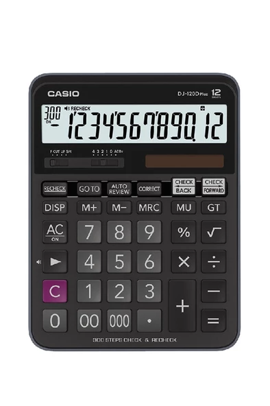 Casio DJ-120D Plus 12 Haneli Masaüstü Hesap Makinesi