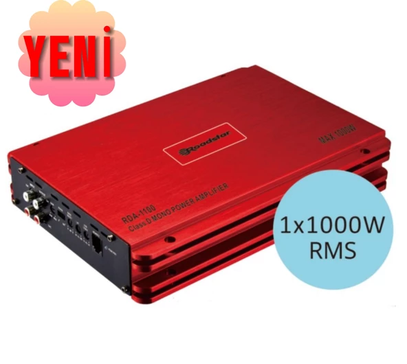 Garaj Dünyası Roadstar RDA-1100 D Class Mono Amfi 4 Ohm 360W RMS ürün görseli