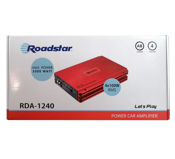 Garaj Dünyası Roadstar RDA-1240 4 Kanal AB Klass Oto Amfi 5000W Maksimum 100W RMS - 2