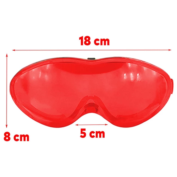 Bellasimo Çerçevesiz Kayak Gözlüğü Camı Lens Değiştirebilir Cam Antifog Güneş Kar Gözlük Camı Kırmızı - 4