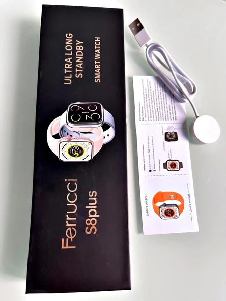 Ferrucci S8plus Ultra Long Standby Smart Watch Akıllı Kol Saati  Sesli Konuşma Özelliği ile Muhteşem Bir Ürün FC-SMART-S8 PLUS.19 - Resim 4