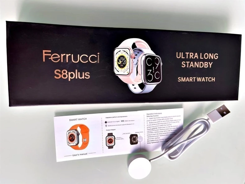 Ferrucci S8plus Ultra Long Standby Smart Watch Akıllı Kol Saati FC-SMART-S8 PLUS.14 - 2