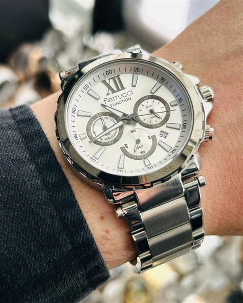 FCF.12055FM.01 FERRUCİ  ERKEK KOL SAATİ  AKTİF FONKSİYON ORJİNAL VE İKİ YIL GARANTİLİ KALİTE ŞIKLIĞIN BİRLEŞTİĞİ MARKA