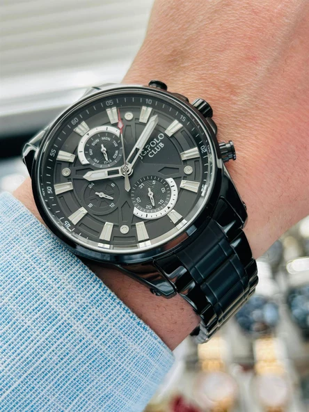 JPC.0323.13110.01 JG.POLO CLUB ERKEK ÇELİK KORDON ÇELİK KASA ORJİNAL KOL SAATİ KALİTE ZERAFETİN BULUŞTUĞU ÜRÜNLER ürün görseli 1