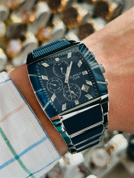 JPC.0622.S2310.05 JG.POLO CLUB ERKEK ÇELİK KORDON ÇELİK KASA ORJİNAL KOL SAATİ KALİTE ZERAFETİN BULUŞTUĞU ÜRÜNLER ürün görseli 1