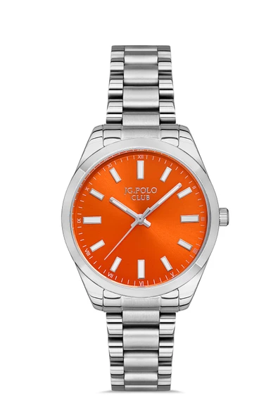 JPC.0223.1376.07 JG.POLO CLUB KADIN ÇELİK KORDON ÇELİK KASA ORJİNAL KOL SAATİ - 3