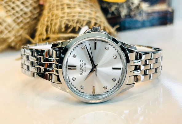 JPC.0423.13795.01 JG.POLO CLUB KADIN ÇELİK KORDON ÇELİK KASA ORJİNAL KOL SAATİ - 2