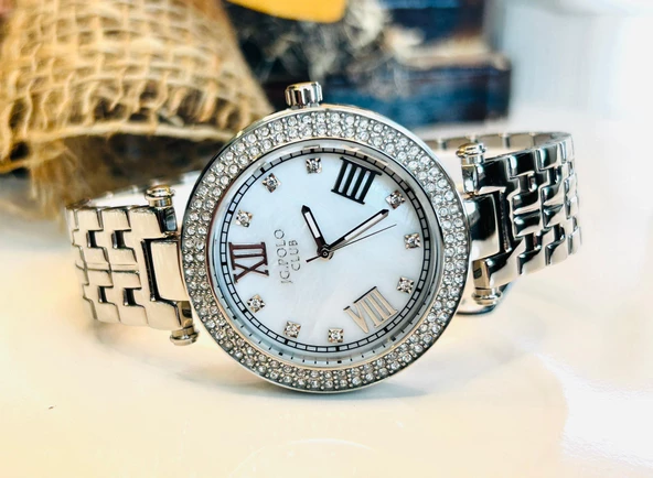 JPC.0522.1467.01 JG.POLO CLUB KADIN ÇELİK KORDON ÇELİK KASA ORJİNAL KOL SAATİ - 2