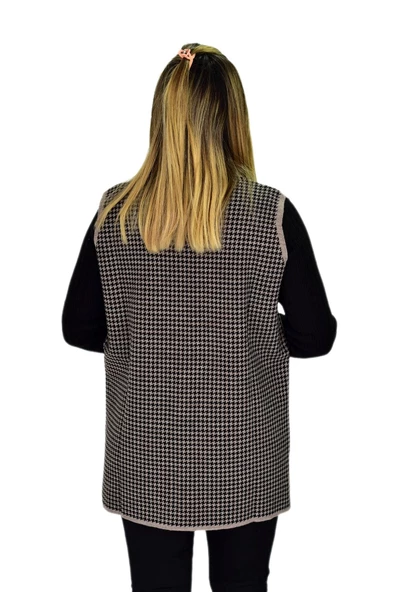 Kadın Cepli Triko Yelek BGL-ST03347 - 4