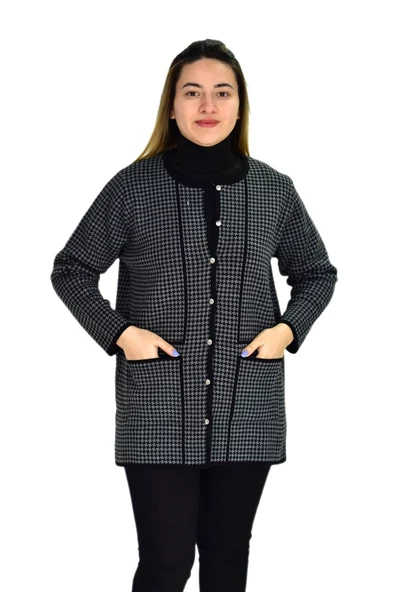 Kadın Cepli Triko Hırka BGL-ST03348 - 1