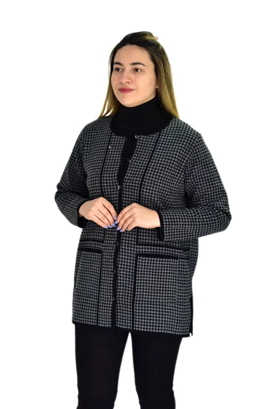 Kadın Cepli Triko Hırka BGL-ST03348 - 5