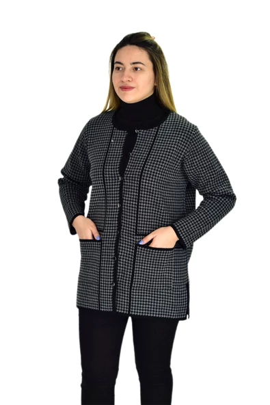 Kadın Cepli Triko Hırka BGL-ST03348 - 9