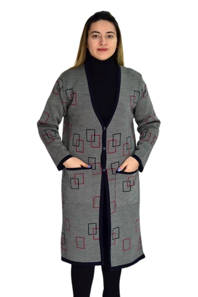 Kadın Triko Uzun Hırka UC1574 BGL-ST03457 - Resim 3