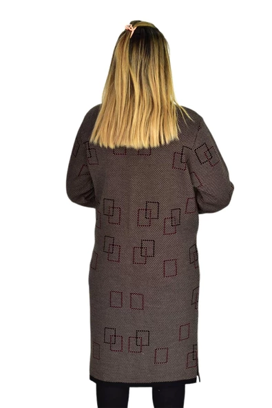 Kadın Triko Uzun Hırka UC1574 BGL-ST03457 - Resim 9