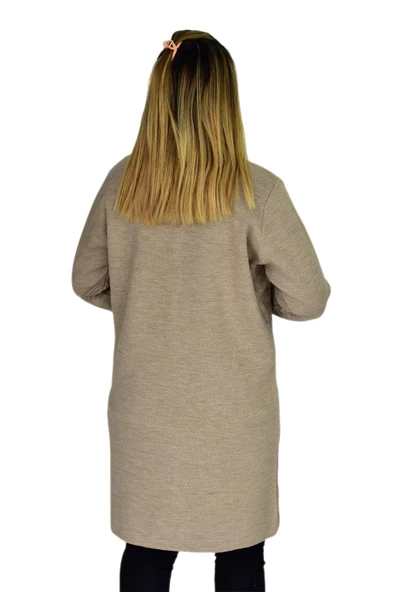 Kadın Cepli Triko Dügmeli Yakalı Hırka BGL-ST03352 - 8
