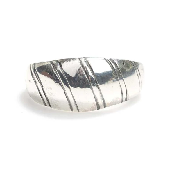 925 Ayar Gümüş Desen İşlemeli Yüzük - Resim 2