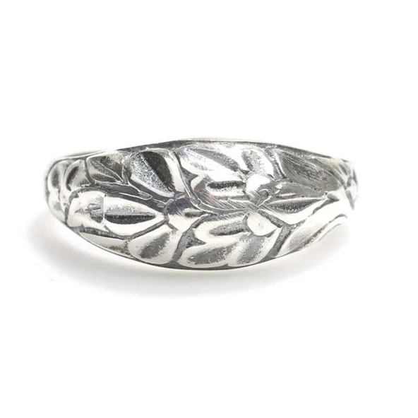 925 Ayar Gümüş İşlemeli Yüzük - Resim 3