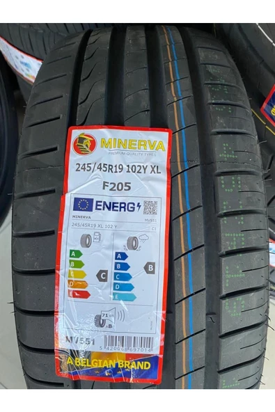 Minerva F205 245/45r19 102y Xl 4x4 Suv Yaz Lastiği 2023 Üretim