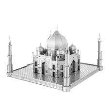TAÇ MAHAL HİNDİSTAN 3D Metal Maket Bulmaca Puzzle modeli kitleri DIY 14+ Yaş 125+ parça - 3