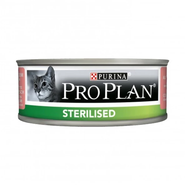 Pro Plan Sterilised Somonlu ve Tuna Balıklı Konserve Yetişkin Kedi Maması 12 x 85 G