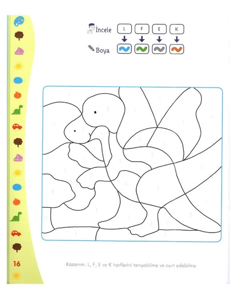 3-4 Yaş Akıllı Boyama Sihirli Harfler Uçanbalık Yayınları - 2