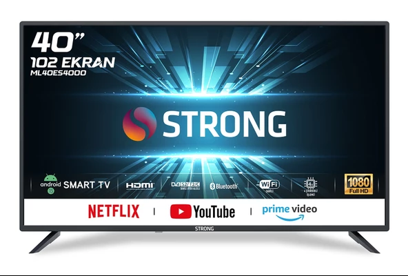 Strong ML40ES4000 Full HD 40'' 102 Ekran Uydu Alıcılı Android Smart LED TV