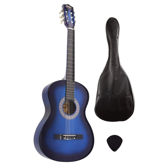 Jwin CG-3802 Klasik Gitar 100cm (Kılıf + Pena) - Mavi ürün görseli 1