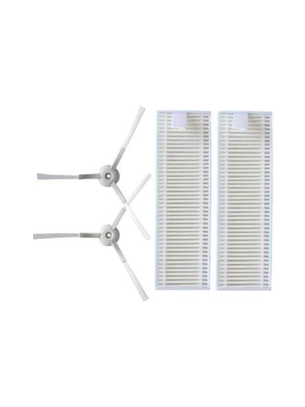 srfn ticaret Xiaomi Mi Robot Vacuum Mop Essential 2 In 1 Robot Süpürge ve Paspas Aksesuar Seti: 2 Adet Hepa Filtre - 2 Adet Yan Fırça ürün görseli 1