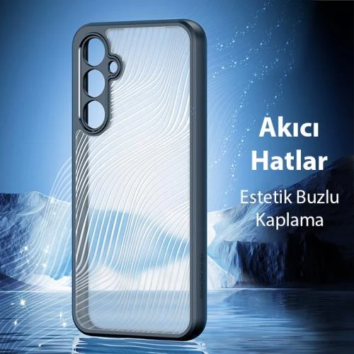 Polham Samsung Galaxy S23 FE İle Uyumlu Mat Silikon Kılıf, Buzlu Sert Solmaz Parmaz İzi Önleyici Kılıf - 5