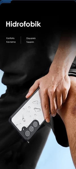 Polham Samsung Galaxy S23 FE İle Uyumlu Mat Silikon Kılıf, Buzlu Sert Solmaz Parmaz İzi Önleyici Kılıf - 4
