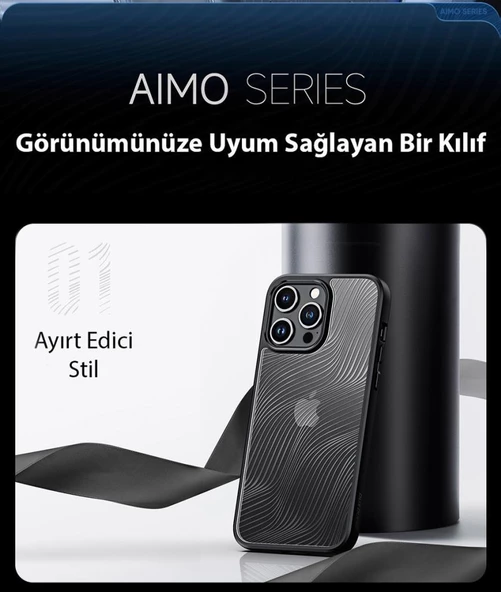 Polham iPhone 15 Pro İle Uyumlu Mat Silikon Kılıf, Buzlu Sert Solmaz Parmaz İzi Önleyici Kılıf - 3